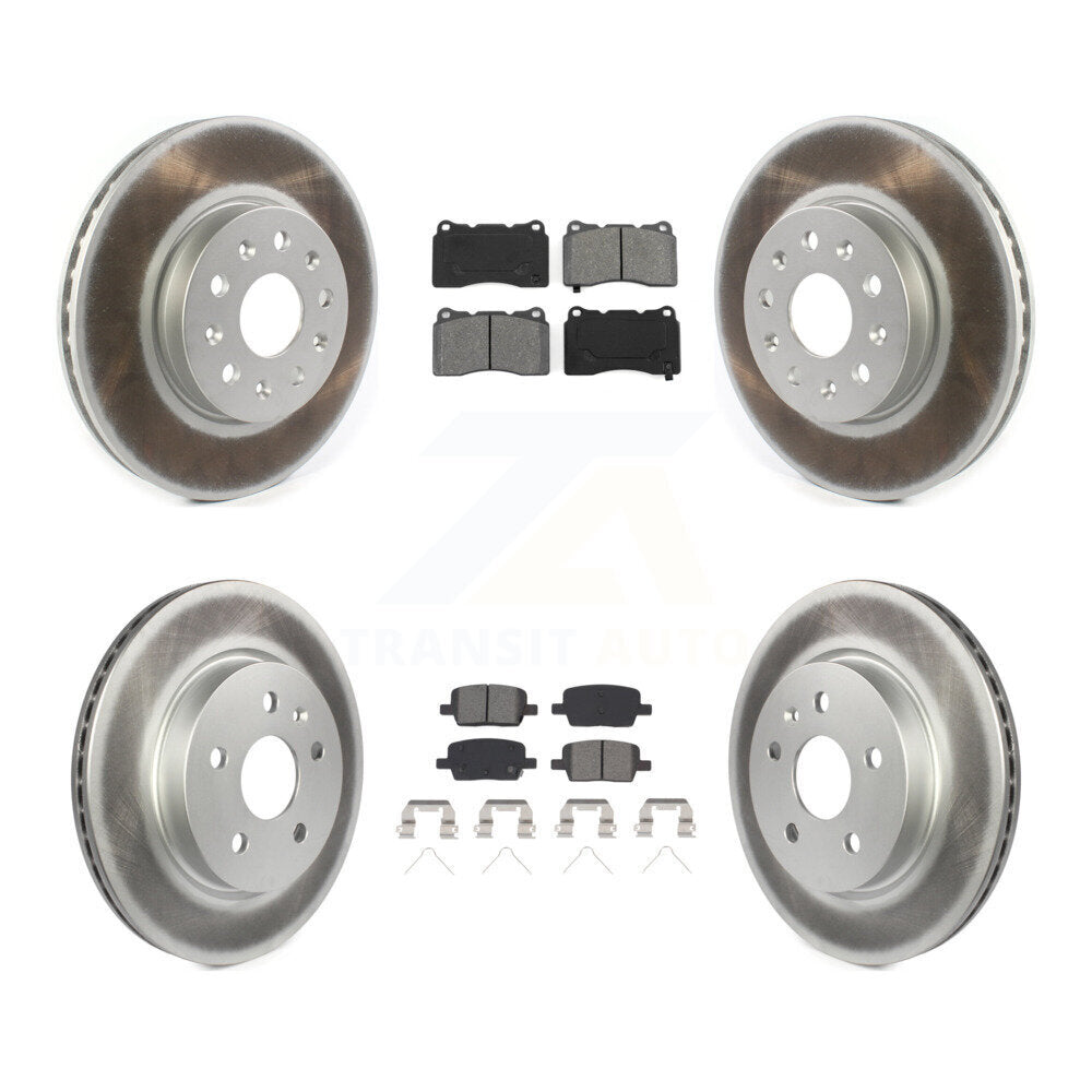 [Avant + Arrière] Kit de disque (revêtu) et plaquette (semi-métallique) de frein pour Chevrolet Camaro KGS-101946