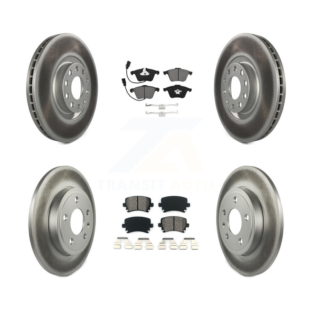 [Avant + Arrière] Kit de disque (revêtu) et plaquette (semi-métallique) de frein pour Audi A4 Quattro KGS-101952