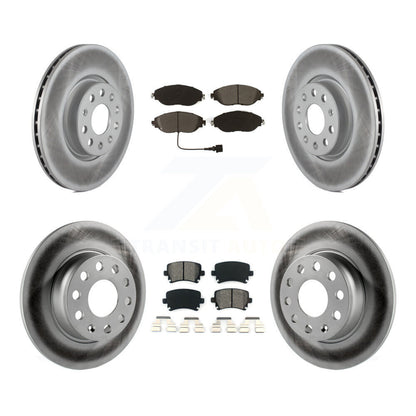 [Avant + Arrière] Kit de disque (revêtu) et plaquette (semi-métallique) de frein pour 2015 Volkswagen GTI avec Performance Package KGS-101954