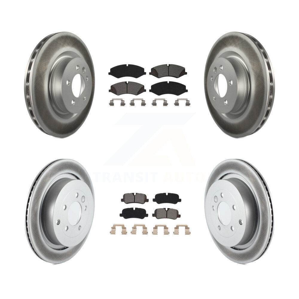 [Avant + Arrière] Kit de disque (revêtu) et plaquette (semi-métallique) de frein pour Land Rover LR4 Range Sport KGS-101960