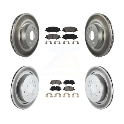 [Avant + Arrière] Kit de disque (revêtu) et plaquette (semi-métallique) de frein pour Land Rover LR4 Range Sport KGS-101960