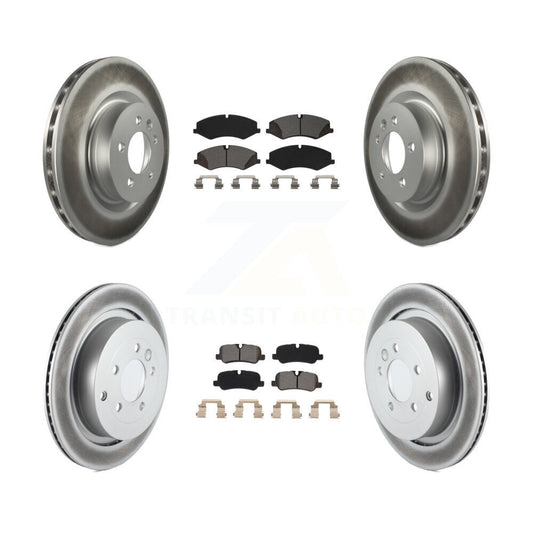 [Avant + Arrière] Kit de disque (revêtu) et plaquette (semi-métallique) de frein pour Land Rover LR4 Range Sport KGS-101960