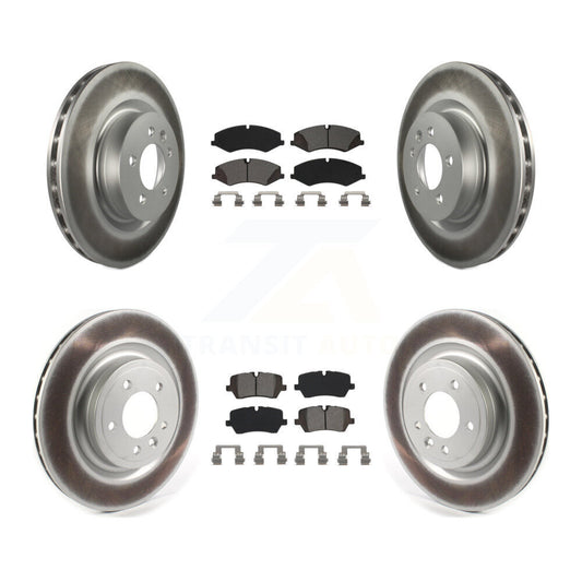 [Avant + Arrière] Kit de disque (revêtu) et plaquette (semi-métallique) de frein pour Land Rover Range Sport Discovery KGS-101961