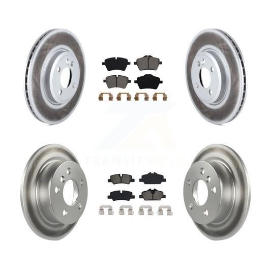 [Avant + Arrière] Kit de disque (revêtu) et plaquette (semi-métallique) de frein pour 2015 Mini Cooper 2.0L 1.5L avec 294mm Diameter Rotor KGS-101962