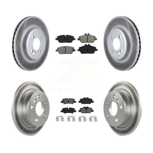 [Avant + Arrière] Kit de disque (revêtu) et plaquette (semi-métallique) de frein pour 2015 Mini Cooper 2.0L 1.5L avec 280mm Diameter Rotor KGS-101963