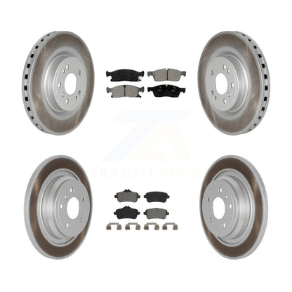 [Avant + Arrière] Kit de disque (revêtu) et plaquette (semi-métallique) de frein pour Mercedes-Benz ML350 GLE350 ML250 GLE300d KGS-101976