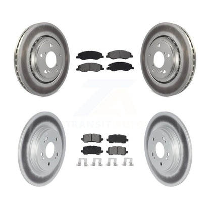 [Avant + Arrière] Kit de disque (revêtu) et plaquette (semi-métallique) de frein pour 2018-2023 Honda Odyssey KGS-101978