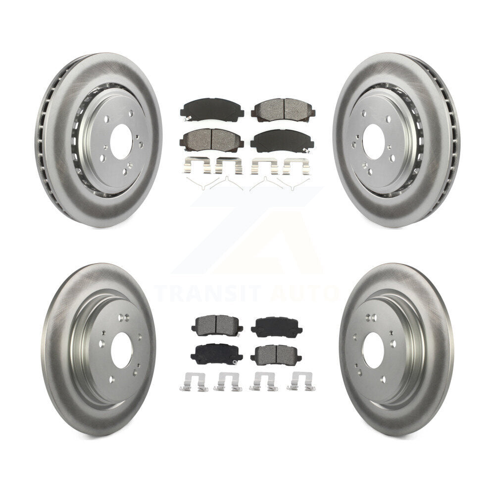 [Avant + Arrière] Kit de disque (revêtu) et plaquette (semi-métallique) de frein pour 2015-2020 Acura TLX KGS-101979