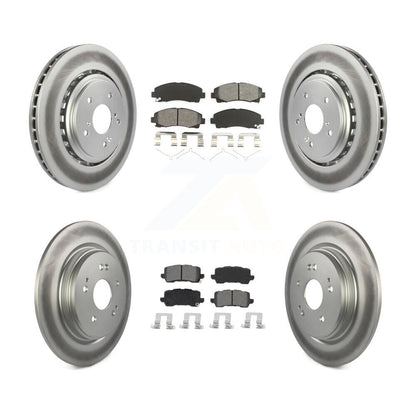 [Avant + Arrière] Kit de disque (revêtu) et plaquette (semi-métallique) de frein pour 2015-2020 Acura TLX KGS-101979