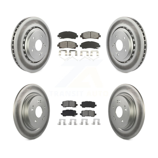 [Avant + Arrière] Kit de disque (revêtu) et plaquette (semi-métallique) de frein pour 2015-2020 Acura TLX KGS-101979