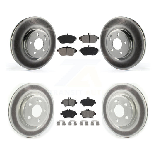 [Avant + Arrière] Kit de disque (revêtu) et plaquette (semi-métallique) de frein pour Mercedes-Benz GLA250 CLA250 INFINITI QX30 KGS-101981