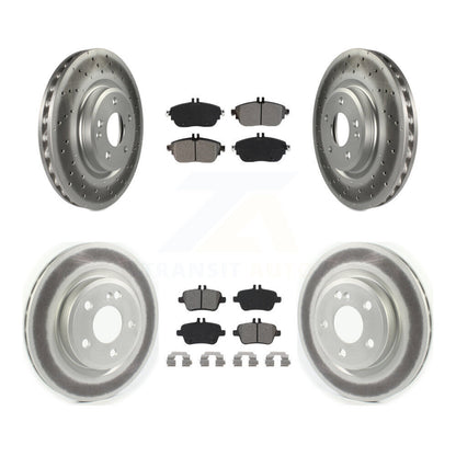 [Avant + Arrière] Kit de disque (revêtu) et plaquette (semi-métallique) de frein pour Mercedes-Benz CLA250 avec Sport Package KGS-101983