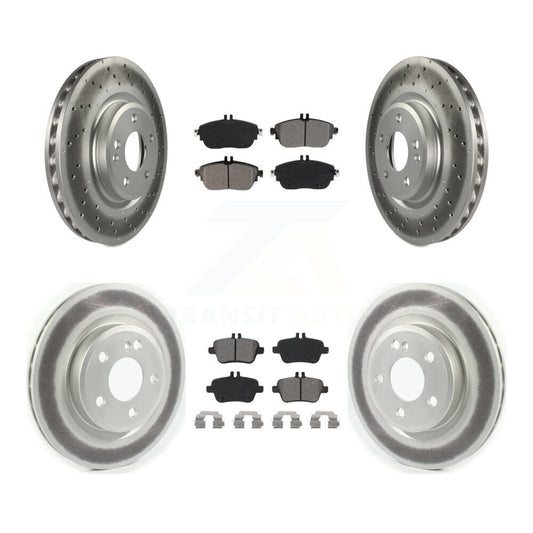 [Avant + Arrière] Kit de disque (revêtu) et plaquette (semi-métallique) de frein pour Mercedes-Benz CLA250 avec Sport Package KGS-101983