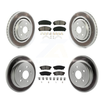 [Avant + Arrière] Kit de disque (revêtu) et plaquette (semi-métallique) de frein pour Toyota Camry Avalon TRD KGS-101995