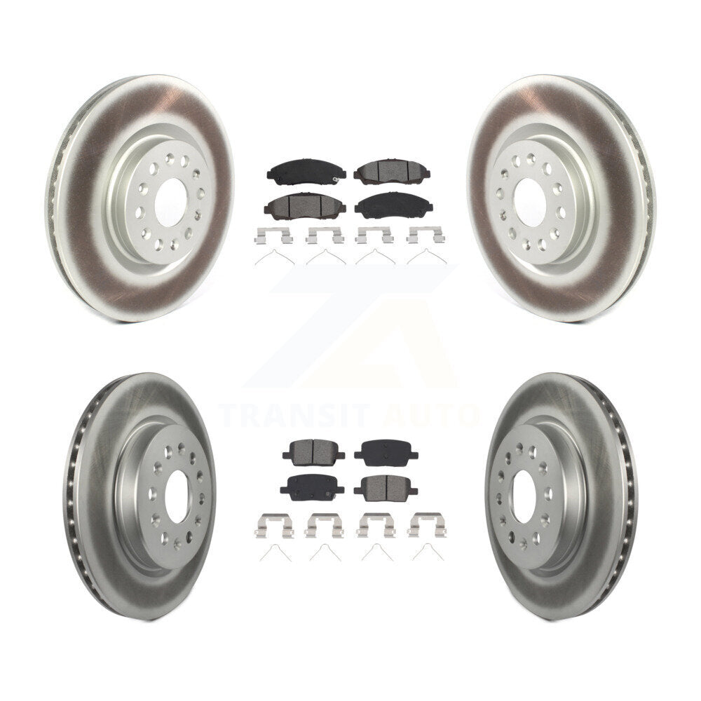 [Avant + Arrière] Kit de disque (revêtu) et plaquette (semi-métallique) de frein pour Cadillac XT5 Buick Enclave XT6 KGS-102001