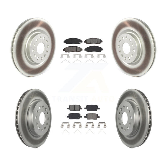 [Avant + Arrière] Kit de disque (revêtu) et plaquette (semi-métallique) de frein pour Cadillac XT5 Buick Enclave XT6 KGS-102001
