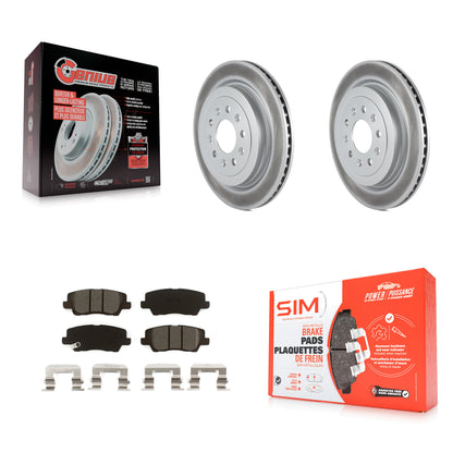 [Arrière] Kit de disque (revêtu) et plaquette (semi-métallique) de frein pour Cadillac ATS KGS-102006