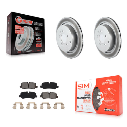 [Arrière] Kit de disque (revêtu) et plaquette (semi-métallique) de frein pour Land Rover Range Sport LR4 LR3 KGS-102014