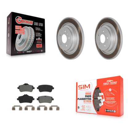 [Arrière] Kit de disque (revêtu) et plaquette (semi-métallique) de frein pour Mercedes-Benz ML350 GLE350 ML250 GLE300d KGS-102018