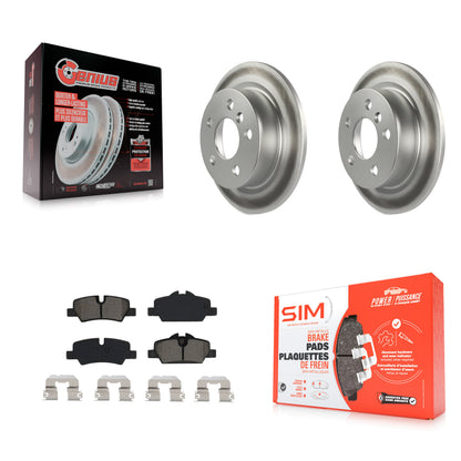 [Arrière] Kit de disque (revêtu) et plaquette (semi-métallique) de frein pour Mini Cooper KGS-102022