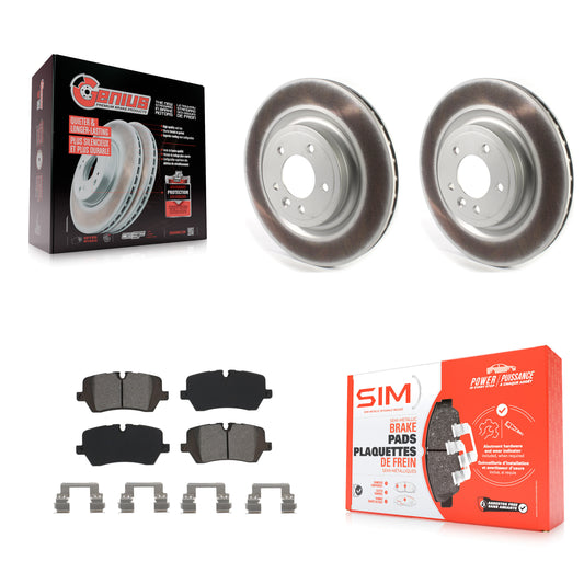 [Arrière] Kit de disque (revêtu) et plaquette (semi-métallique) de frein pour Land Rover Range Sport Discovery KGS-102027