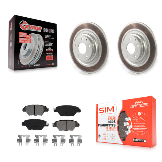 [Arrière] Kit de disque (revêtu) et plaquette (semi-métallique) de frein pour 2016-2022 Mazda CX-9 KGS-102029