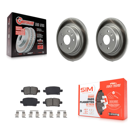 [Arrière] Kit de disque (revêtu) et plaquette (semi-métallique) de frein pour Chevrolet Cruze Volt Bolt EV EUV KGS-102035