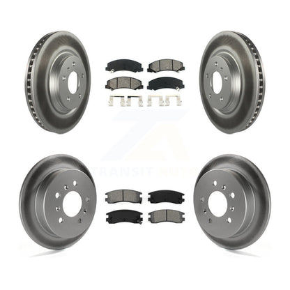 [Avant + Arrière] Kit de disque (revêtu) et plaquette (semi-métallique) de frein pour Buick LaCrosse Allure KGS-102042