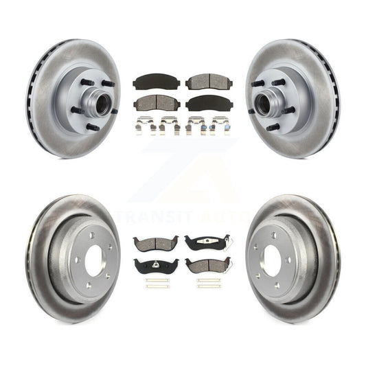 [Avant + Arrière] Kit de disque (revêtu) et plaquette (semi-métallique) de frein pour 2010 Mazda B2300 avec 11-1 4" Diameter Rotor KGS-102068