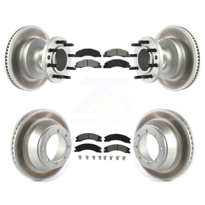 [Avant + Arrière] Kit de disque (revêtu) et plaquette (semi-métallique) de frein pour Ford E-450 Super Duty KGS-102074