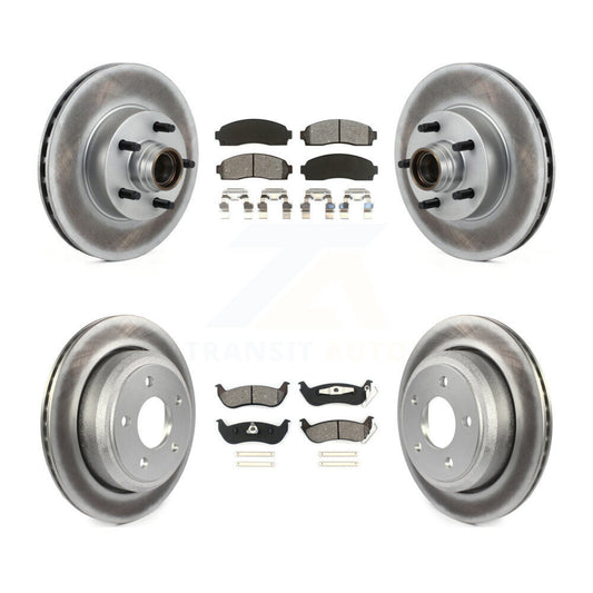 [Avant + Arrière] Kit de disque (revêtu) et plaquette (semi-métallique) de frein pour 2010-2011 Ford Ranger RWD KGS-102078