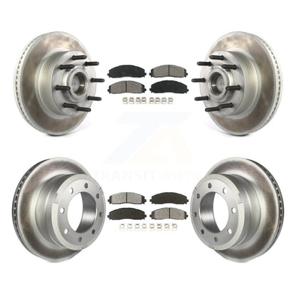 [Avant + Arrière] Kit de disque (revêtu) et plaquette (semi-métallique) de frein pour Ford F-250 Super Duty F-350 KGS-102080
