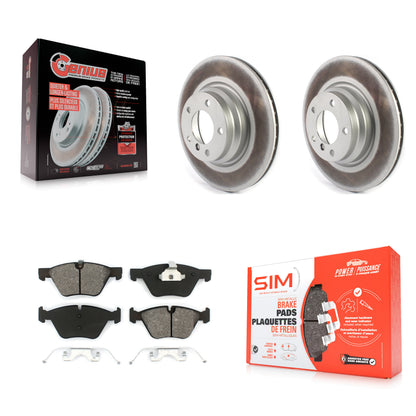 [Avant] Kit de disque (revêtu) et plaquette (semi-métallique) de frein pour BMW 330i 330xi X1 KGS-102086