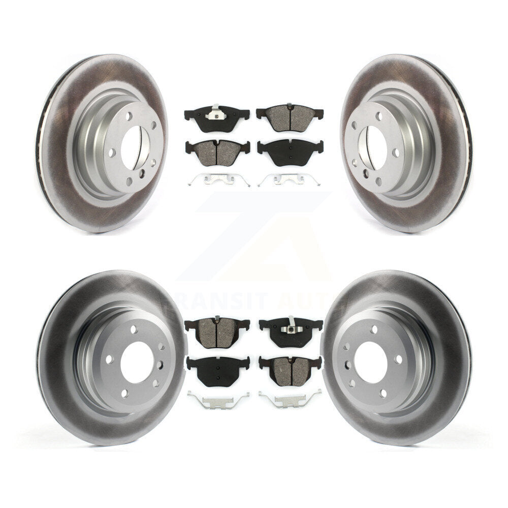 [Avant + Arrière] Kit de disque (revêtu) et plaquette (semi-métallique) de frein pour 2006 BMW 330i 330xi KGS-102087