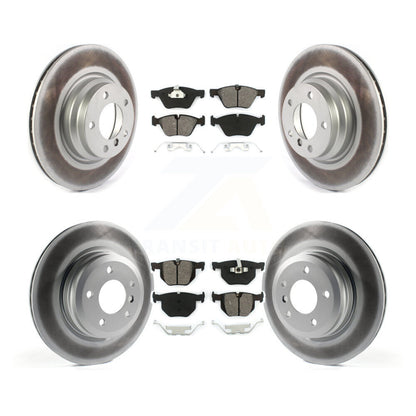 [Avant + Arrière] Kit de disque (revêtu) et plaquette (semi-métallique) de frein pour 2006 BMW 330i 330xi KGS-102087