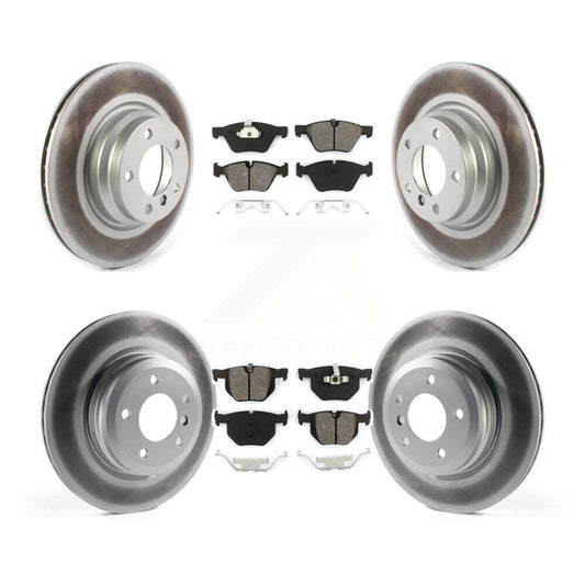 [Avant + Arrière] Kit de disque (revêtu) et plaquette (semi-métallique) de frein pour 2006 BMW 330i 330xi KGS-102087