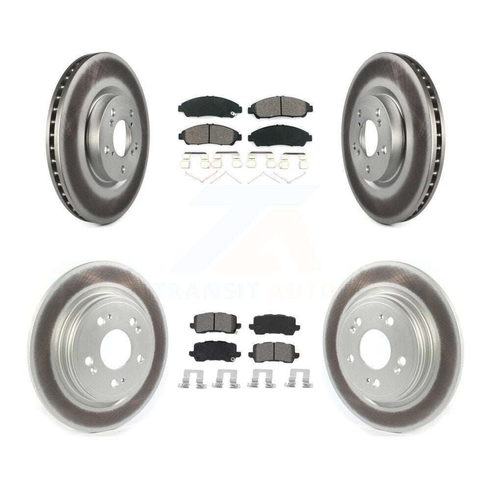 [Avant + Arrière] Kit de disque (revêtu) et plaquette (semi-métallique) de frein pour 2014-2020 Acura RLX Sport Hybrid SH-AWD KGS-102089