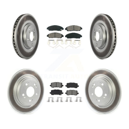 [Avant + Arrière] Kit de disque (revêtu) et plaquette (semi-métallique) de frein pour 2014-2020 Acura RLX Sport Hybrid SH-AWD KGS-102089
