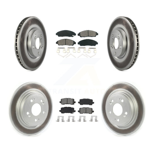 [Avant + Arrière] Kit de disque (revêtu) et plaquette (semi-métallique) de frein pour 2014-2020 Acura RLX Sport Hybrid SH-AWD KGS-102089