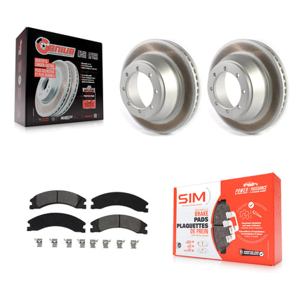 [Arrière] Kit de disque (revêtu) et plaquette (semi-métallique) de frein pour Ford E-450 Super Duty KGS-102092