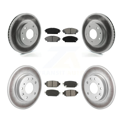 [Avant + Arrière] Kit de disque (revêtu) et plaquette (semi-métallique) de frein pour 2019-2021 Mazda CX-3 FWD KGS-102107