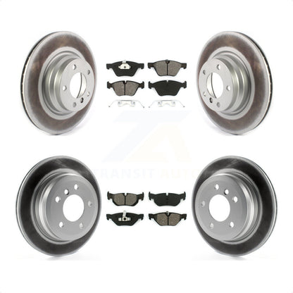 [Avant + Arrière] Kit de disque (revêtu) et plaquette (semi-métallique) de frein pour 2012 BMW X1 xDrive28i avec 300mm Diameter Rotor KGS-102108 par Transit Auto