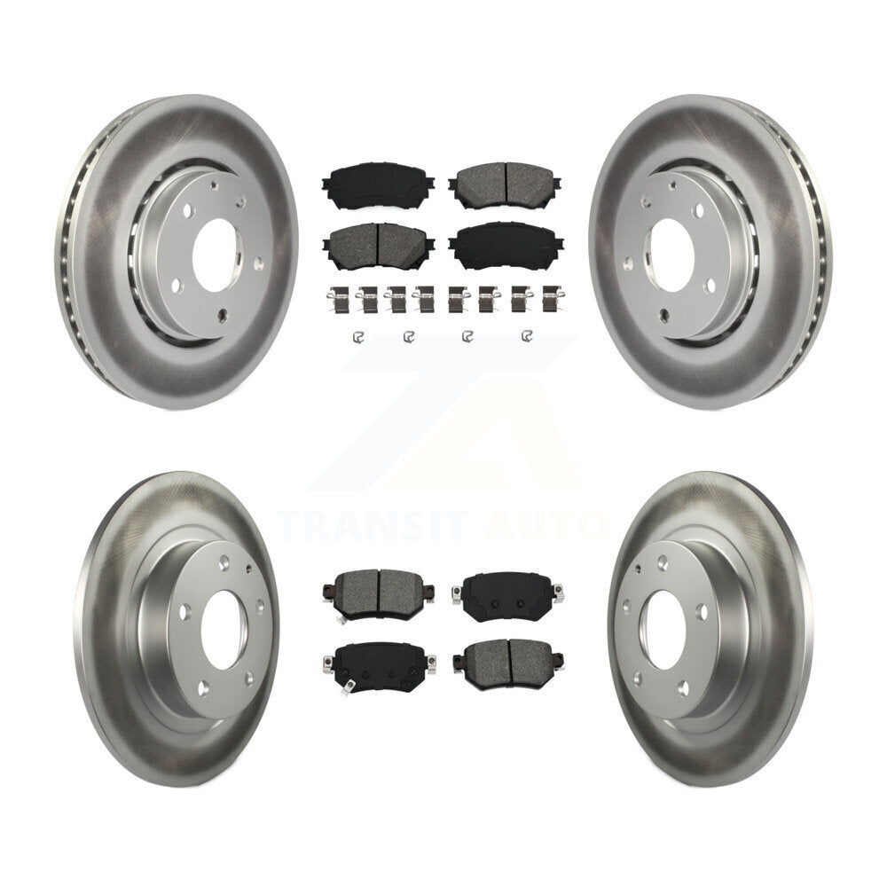 [Avant + Arrière] Kit de disque (revêtu) et plaquette (semi-métallique) de frein pour 2019-2021 Mazda 6 Naturally Aspirated KGS-102114