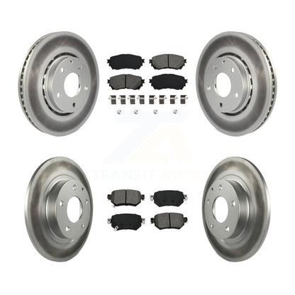 [Avant + Arrière] Kit de disque (revêtu) et plaquette (semi-métallique) de frein pour 2019-2021 Mazda 6 Naturally Aspirated KGS-102114