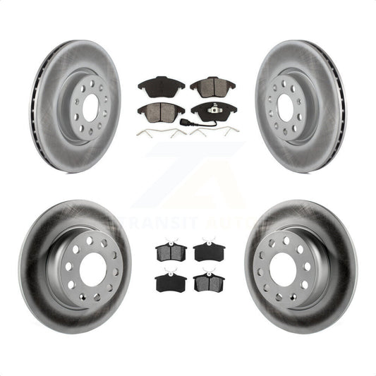 [Avant + Arrière] Kit de disque (revêtu) et plaquette (semi-métallique) de frein pour 2014 Volkswagen Beetle R-Line GSR avec 272mm Diameter Rotor KGS-102120 par Transit Auto