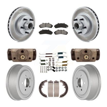 [Avant + Arrière] Kit de disque (revêtu) et plaquette (semi-métallique) de frein pour Ford Ranger avec 10" Diameter KGS-102127