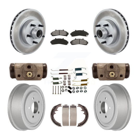 [Avant + Arrière] Kit de disque (revêtu) et plaquette (semi-métallique) de frein pour Ford Ranger avec 10" Diameter KGS-102127