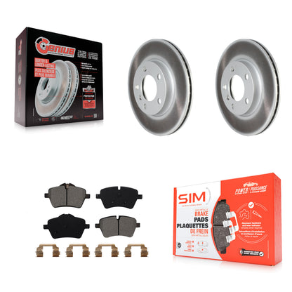 [Avant] Kit de disque (revêtu) et plaquette (semi-métallique) de frein pour Mini Cooper Countryman Paceman KGS-102132