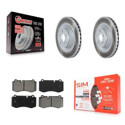 [Avant] Kit de disque (revêtu) et plaquette (semi-métallique) de frein pour Mercedes-Benz S550 SL550 CL550 S600 S400 S350 CL600 S450 KGS-102134