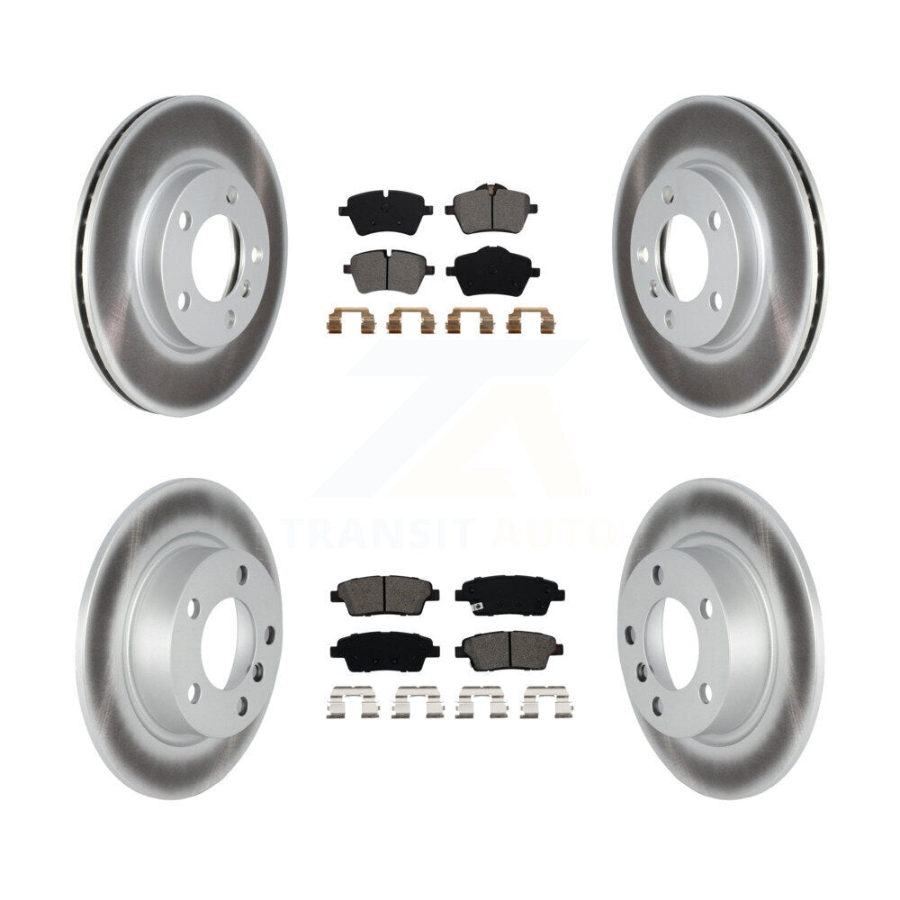 [Avant + Arrière] Kit de disque (revêtu) et plaquette (semi-métallique) de frein pour Mini Cooper Countryman Paceman Base KGS-102140